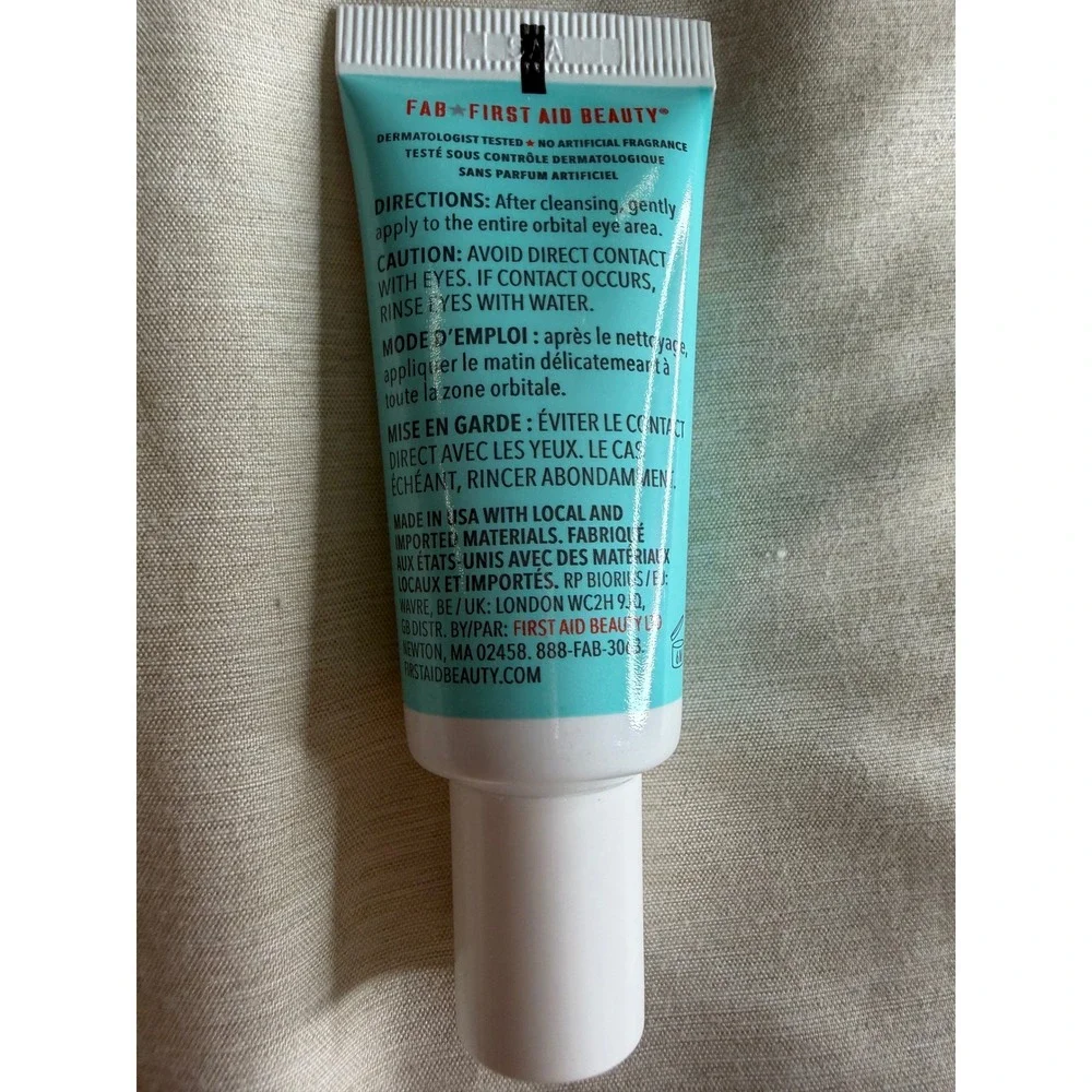 Brightening First Aid Beauty Eye Cream Unisex 15ml Blue Like New